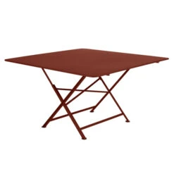 Mobilier De Jardin 14 Table De Jardin 8 Personnes FERMOB Cargo 128 X 128 Cm - Ocre Rouge