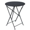 Table De Jardin 2 Personnes FERMOB Bistro Ø 60 Cm - Carbone -Mobilier De Jardin 024547 table jardin fermob bistro 60 carbone