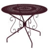 Table De Jardin 4 Personnes FERMOB Montmartre Ø 96 Cm - Cerise Noire -Mobilier De Jardin 0630b9 table jardin fermob montmartre 96cm cerise noire