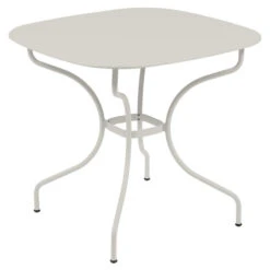 Table De Jardin 4 Personnes FERMOB Opéra + 82 X 82 Cm - Gris Argile