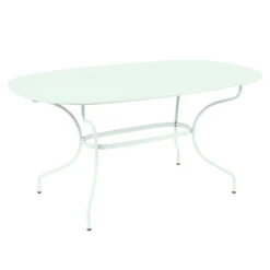 Table De Jardin Ovale 6 Personnes FERMOB Opéra + 160 X 90 Cm - Menthe Glaciale