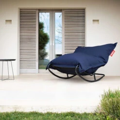 Rocking Chair Fatboy Rock'n'Roll - Noir -Mobilier De Jardin 103161 rocking chair fatboy rocknroll noir bleu