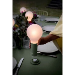 Socle Pour Lampe FERMOB Aplô - Cactus -Mobilier De Jardin 345082x3 socle lampe fermob aplo h24 cactus ambiance installation