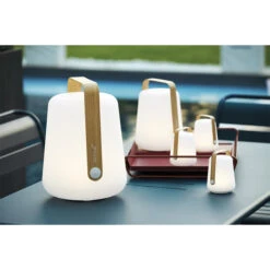 Lampe Nomade FERMOB Balad Bamboo H 25 Cm -Mobilier De Jardin 365200 lampe nomade fermob balad h 25 bamboo ambiance 7