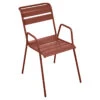 Fauteuil De Jardin Empilable FERMOB Monceau - Ocre Rouge -Mobilier De Jardin 480320 fauteuil jardin empilable fermob monceau ocre rouge
