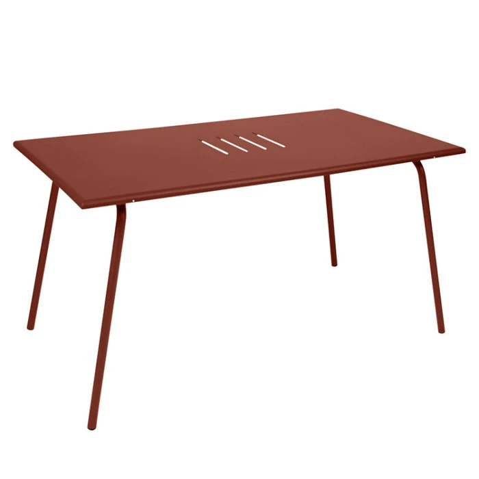 Table De Jardin 6 Personnes FERMOB Monceau 146 X 80 Cm - Ocre Rouge 3 Table De Jardin 6 Personnes FERMOB Monceau 146 X 80 Cm - Ocre Rouge