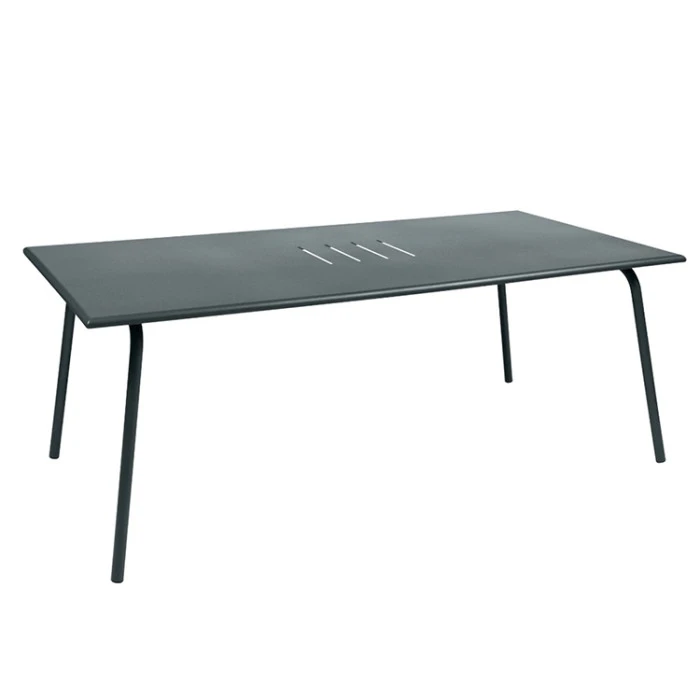 Table De Jardin 8 Personnes FERMOB Monceau 194 X 94 Cm - Gris Orage 3 Table De Jardin 8 Personnes FERMOB Monceau 194 X 94 Cm - Gris Orage