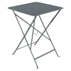 Table De Jardin Pliante 2 Personnes FERMOB Bistro 57 X 57 Cm - Gris Orage