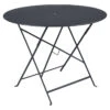 Table De Jardin 4 Personnes FERMOB Bistro Ø 96 Cm - Carbone -Mobilier De Jardin bistro table d96 carbone 1