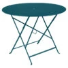 Table De Jardin 4 Personnes FERMOB Bistro Ø 96 Cm - Bleu Acapulco -Mobilier De Jardin bistro table 96 bleu acapulco 1