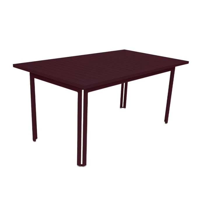 Table De Jardin FERMOB Costa 160 X 80 Cm - Cerise Noire 3 Table De Jardin FERMOB Costa 160 X 80 Cm - Cerise Noire
