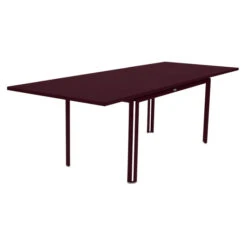Table De Jardin 8 à 10 Personnes Avec Rallonge FERMOB Costa 160 / 240 X 90 Cm - Cerise Noire