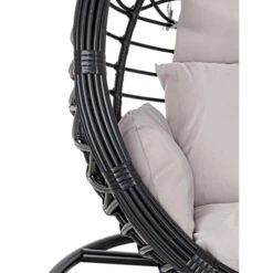 Fauteuil Œuf Suspendu Bizzotto Torres - Noir -Mobilier De Jardin fauteuil bizzotto torres noir 4