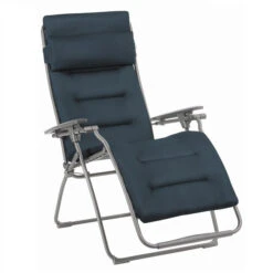 Mobilier De Jardin 22 Fauteuil Relax Pliant LAFUMA Futura BeComfort - Bleu Encre