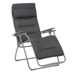 Mobilier De Jardin 28 Fauteuil Relax Pliant LAFUMA Futura BeComfort - Gris Foncé