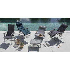 Fauteuil De Jardin Pliant LAFUMA Zen-It BeComfort - Gris Foncé 11 Fauteuil De Jardin Pliant LAFUMA Zen-It BeComfort - Gris Foncé -Mobilier De Jardin lfm2831 8902 fauteuil jardin lafuma zen it becomfort ambiance piscine