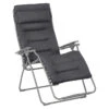 Fauteuil Relax Pliant LAFUMA Futura BeComfort XL - Gris Foncé -Mobilier De Jardin lfm3131.8902 fauteuil relax pliant lafuma futura becomfort xl gris fonce
