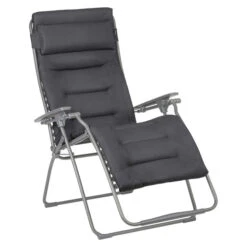 Mobilier De Jardin 35 Fauteuil Relax Pliant LAFUMA Futura BeComfort XL - Gris Foncé