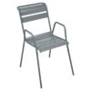 Fauteuil De Jardin Empilable FERMOB Monceau - Gris Orage -Mobilier De Jardin monceau bridge gris orage