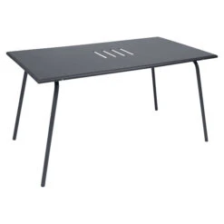 Table De Jardin 6 Personnes FERMOB Monceau 146 X 80 Cm - Carbone