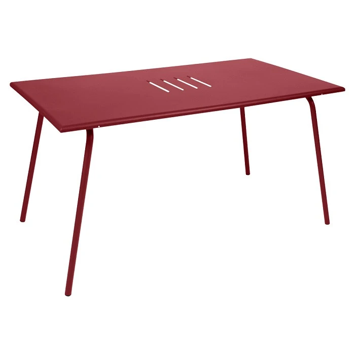 Table De Jardin 6 Personnes FERMOB Monceau 146 X 80 Cm - Piment 3 Table De Jardin 6 Personnes FERMOB Monceau 146 X 80 Cm - Piment