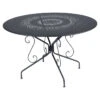Table De Jardin 8 Personnes FERMOB Montmartre Ø 117 Cm - Carbone -Mobilier De Jardin montmartre table d117 carbone 1