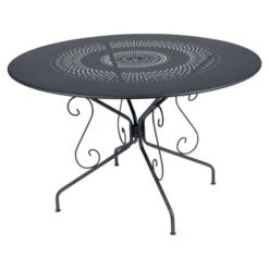 Table De Jardin 8 Personnes FERMOB Montmartre Ø 117 Cm - Carbone