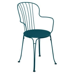 Fauteuil De Jardin Empilable FERMOB Opéra + - Bleu Acapulco