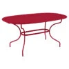 Table De Jardin Ovale 6 Personnes FERMOB Opéra + 160 X 90 Cm - Piment -Mobilier De Jardin opera premium 160x90 piment 1