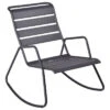 Rocking Chair FERMOB Monceau - Carbone -Mobilier De Jardin rocking chair monceau fermob carbone 1