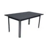 Table De Jardin 6 Personnes FERMOB Costa 160 X 80 Cm - Carbone -Mobilier De Jardin table costa 160 carbone
