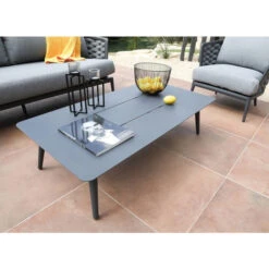 Salon De Jardin Bas Proloisirs Tim - 1 Canapé / 2 Fauteuils / 1 Table Basse -Mobilier De Jardin tp143 salon jardin bas proloisirs tim table